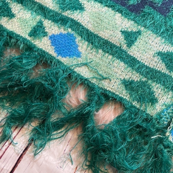 NWT Free People Diamondback Cozy Kimono Green sz OS - Picture 9 of 12